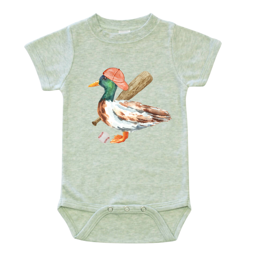 Baseball Duck Sage Bodysuit