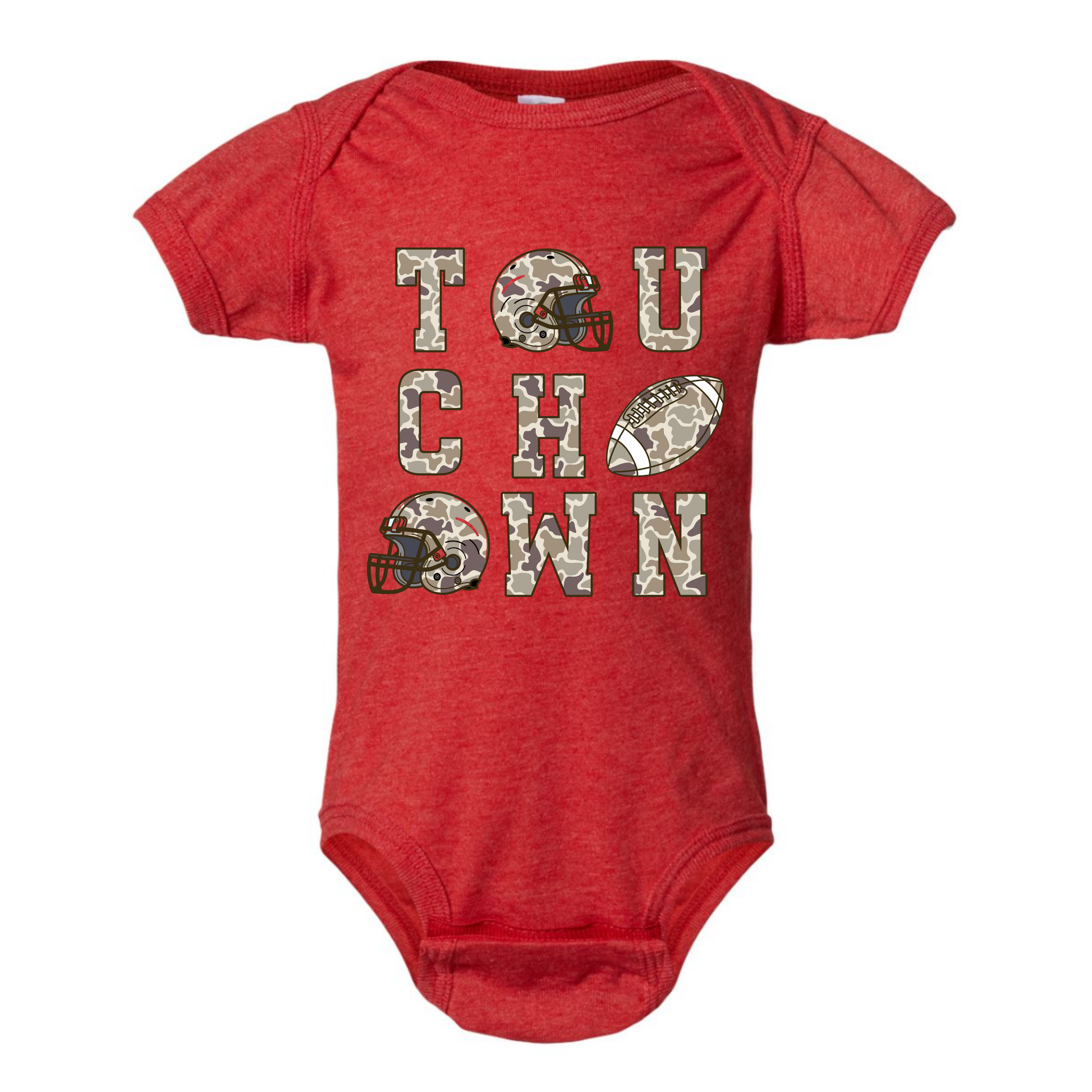 Touchdown Onesie - Vintage Red