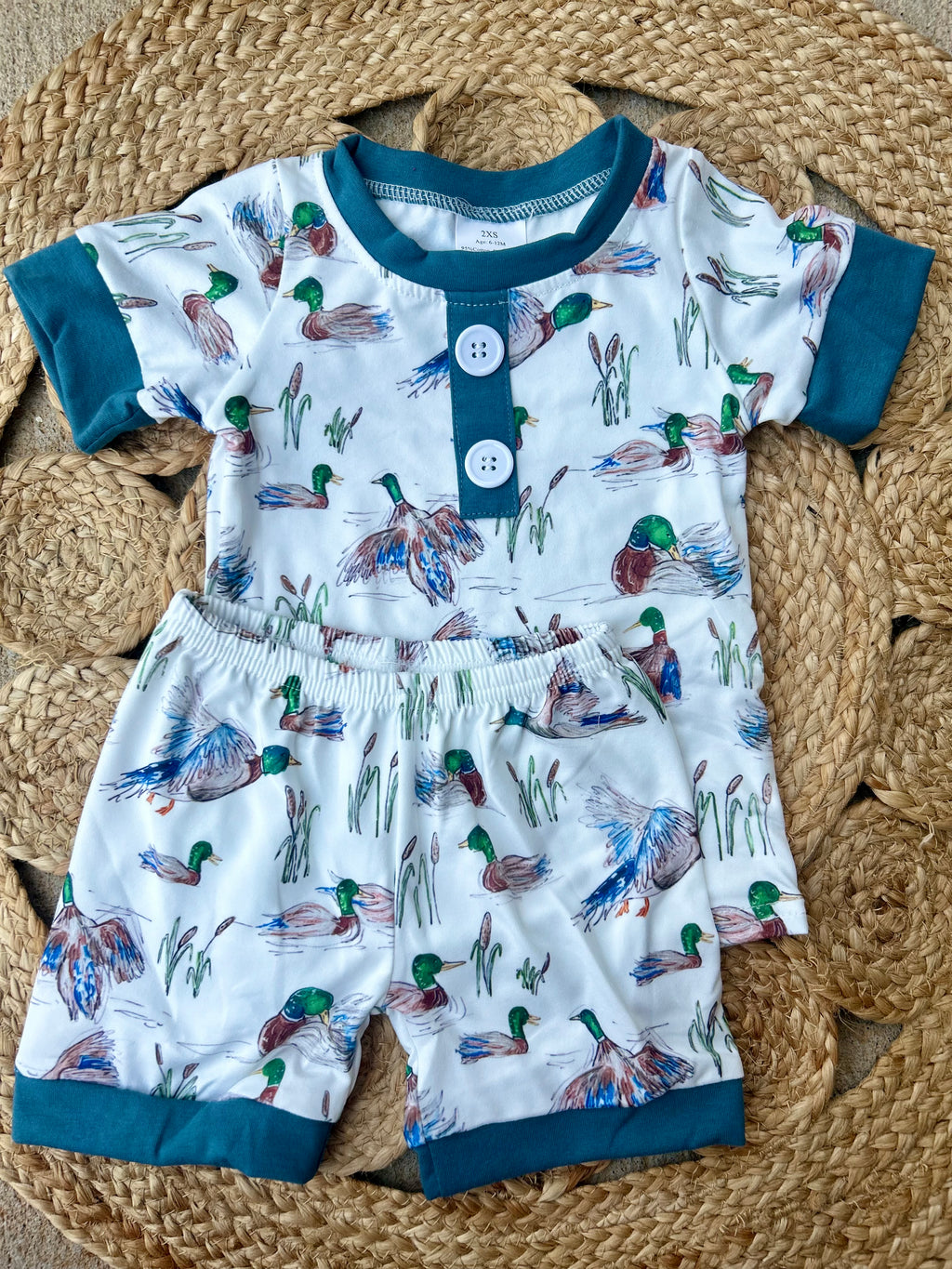 Mallard Ducks Short Sleeve Cozy Set