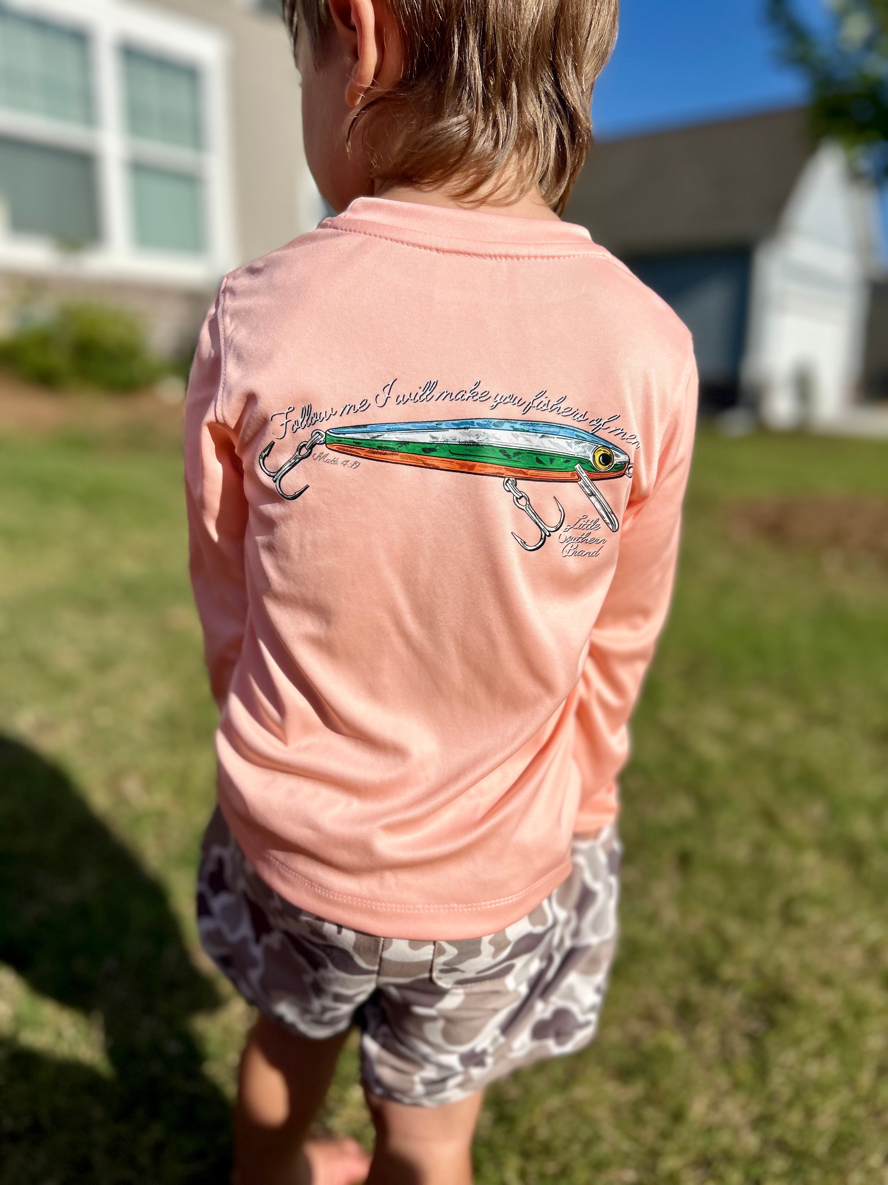 Fishers Of Men Performance Shirt - Coral