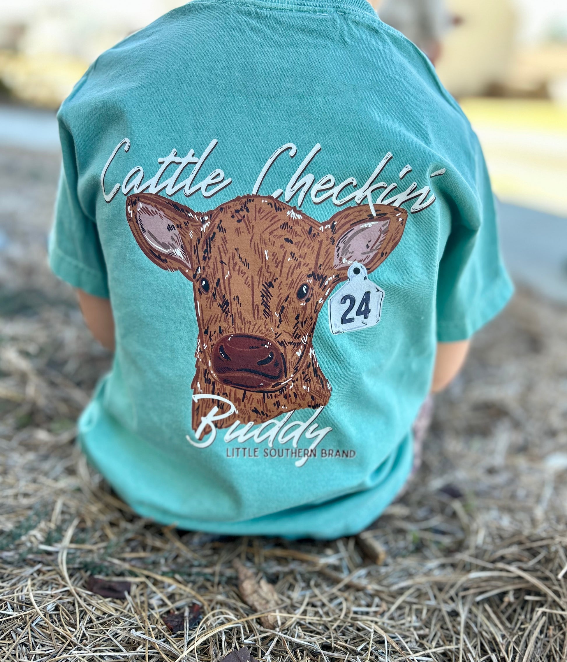 Cattle Checkin’ Buddy - Seafoam