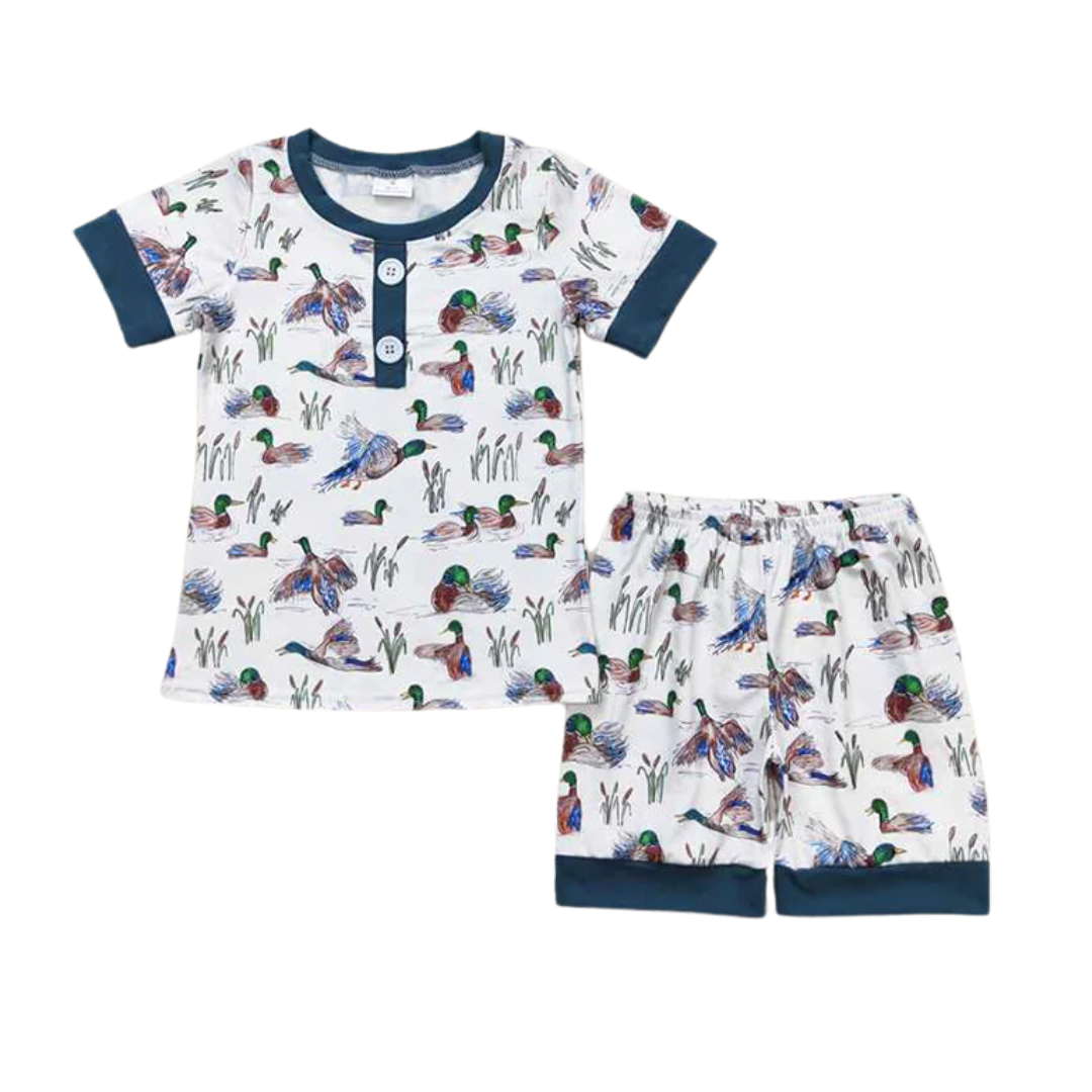 Mallard Ducks Short Sleeve Cozy Set