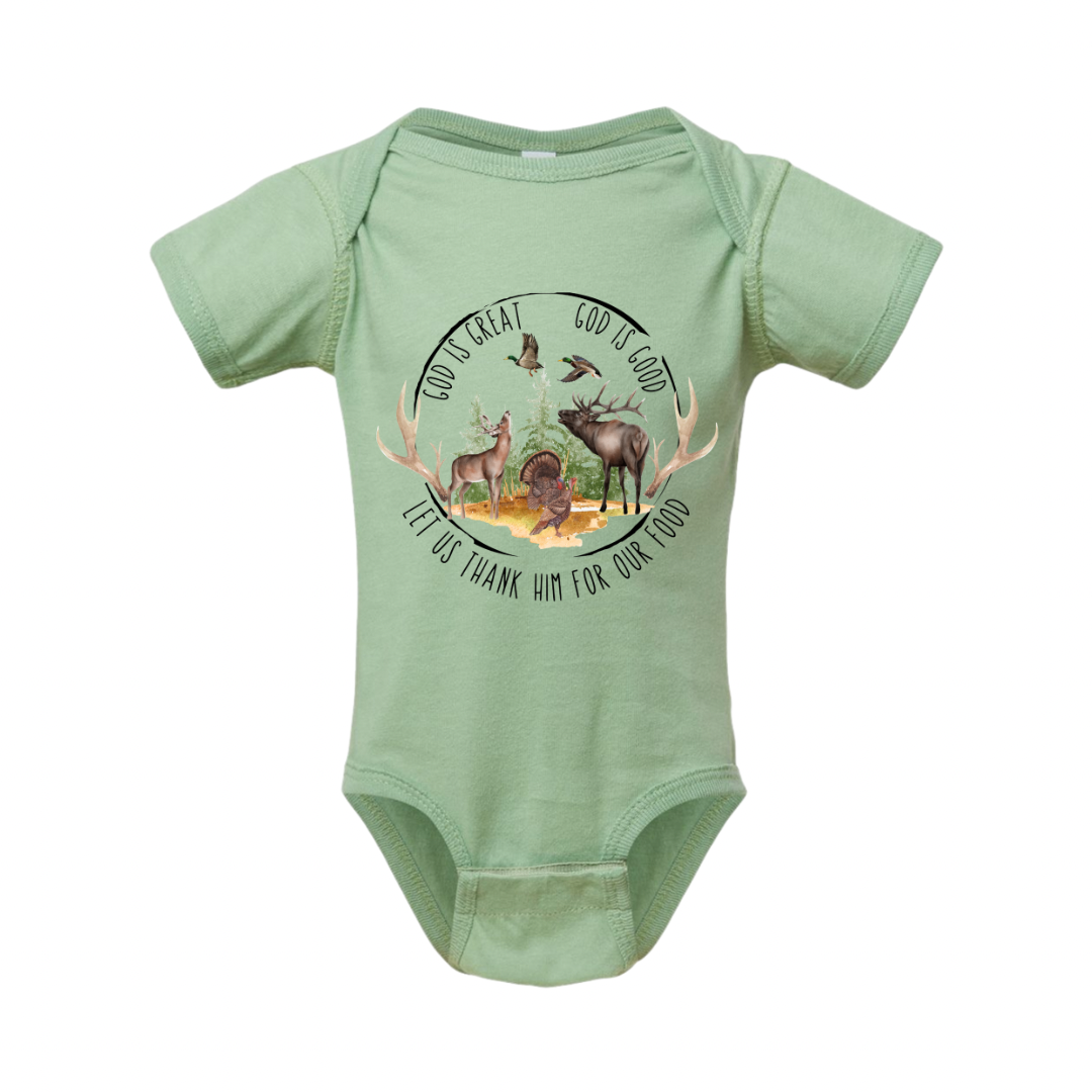 God Is Great God Is Good Onesie