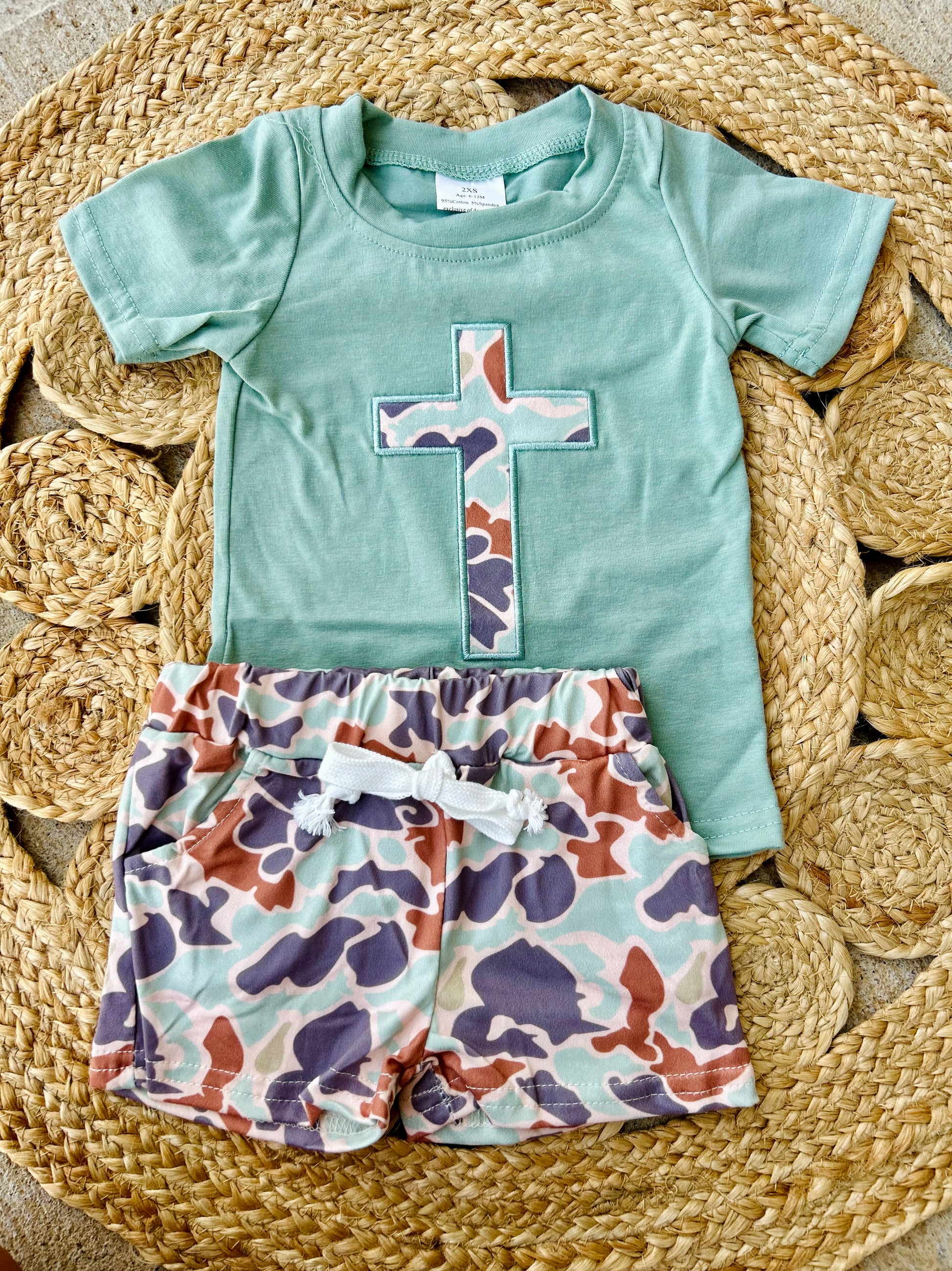 Camo Embroidered Cross Set