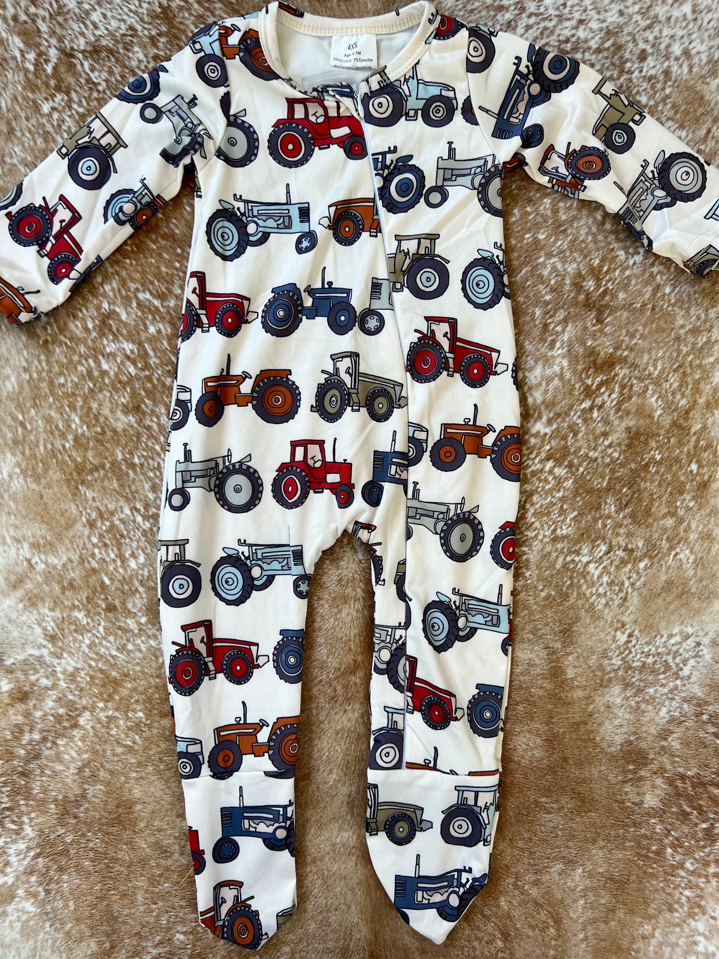 Retro Tractor Footie