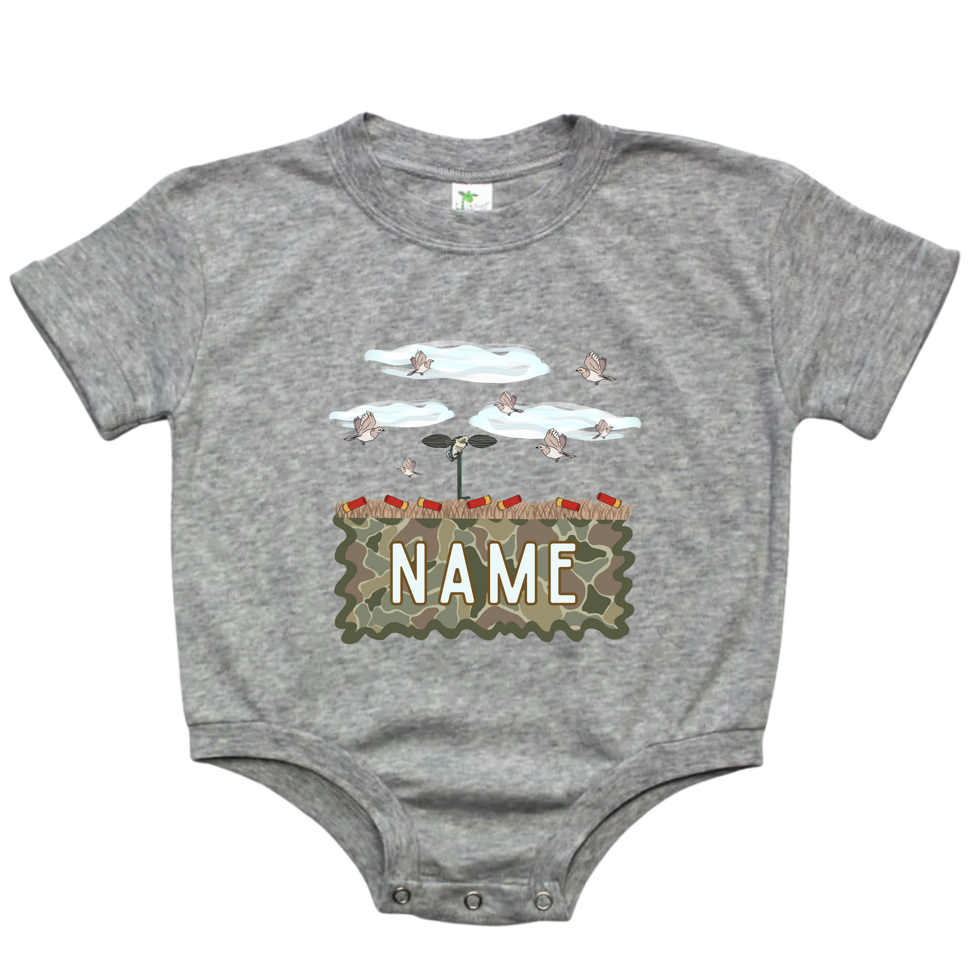 Dove Hunt Name Bubble - Grey