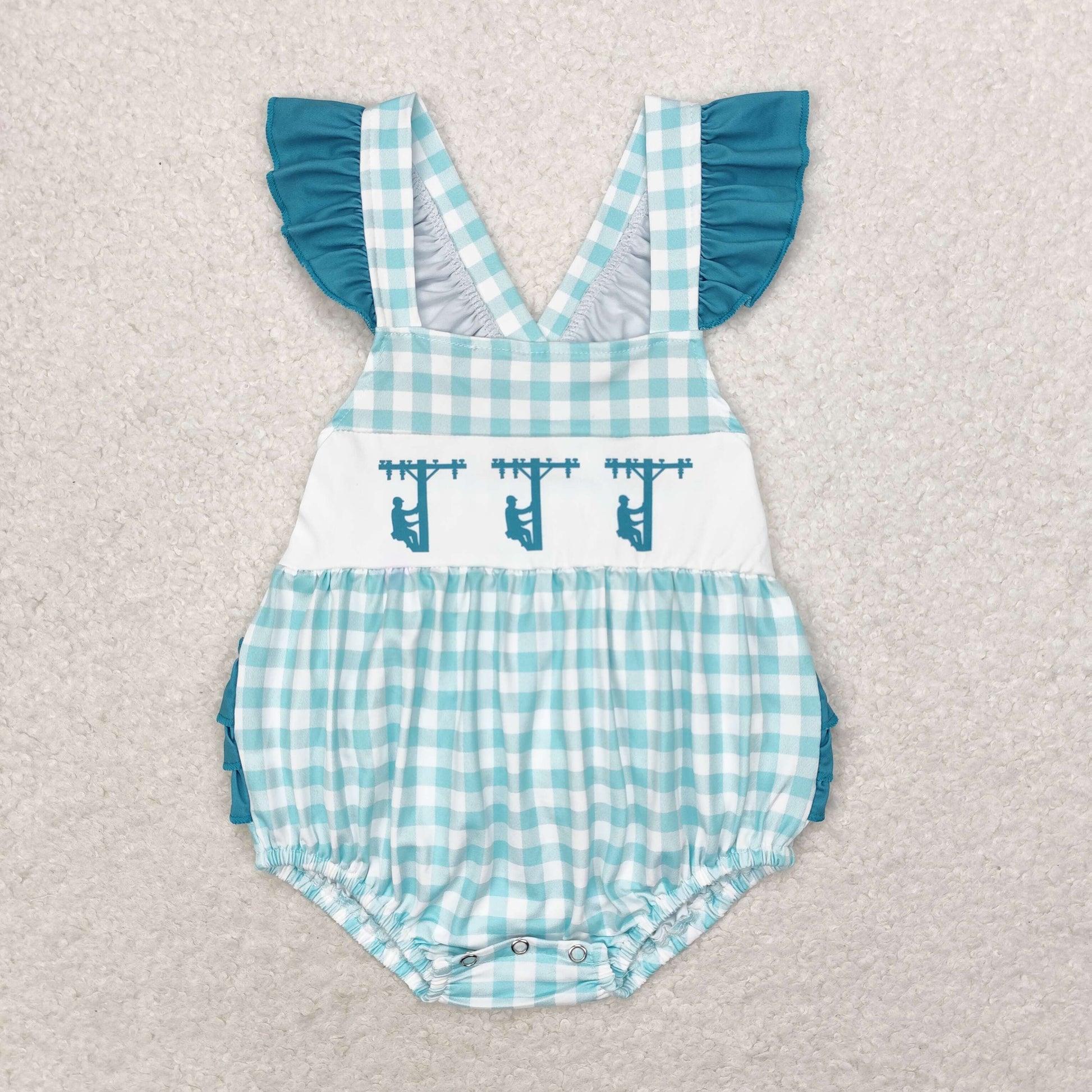 Lineman Romper Girls