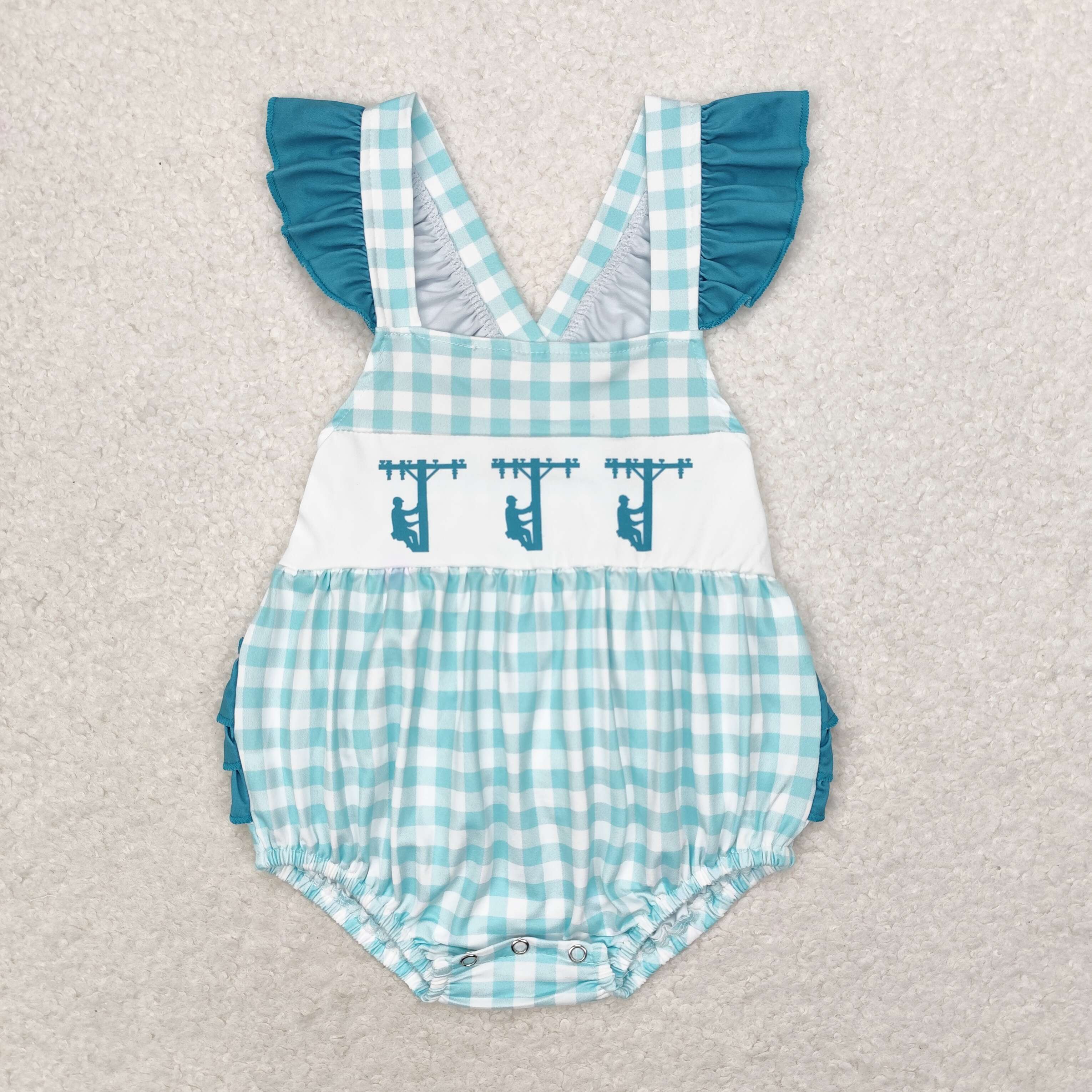 Lineman Romper Girls