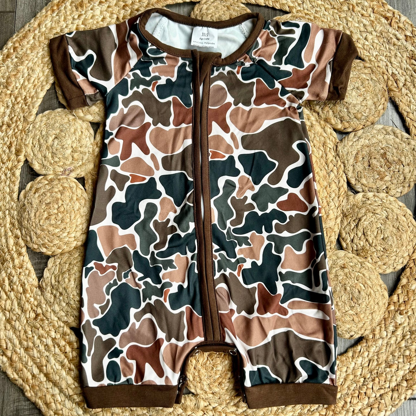 Retro Camo Shortie Romper
