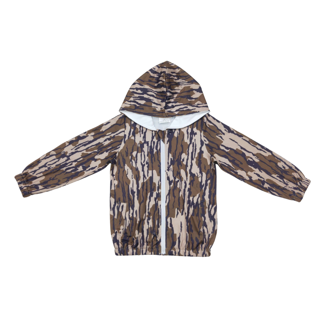 Dark Camo Hooded Jacket