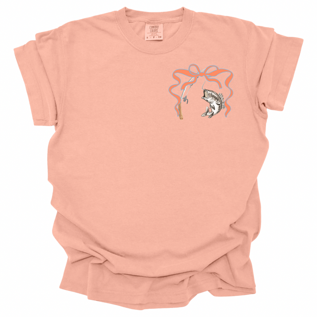 He Leads Me Psalms 23:2 Shirt - Peachy