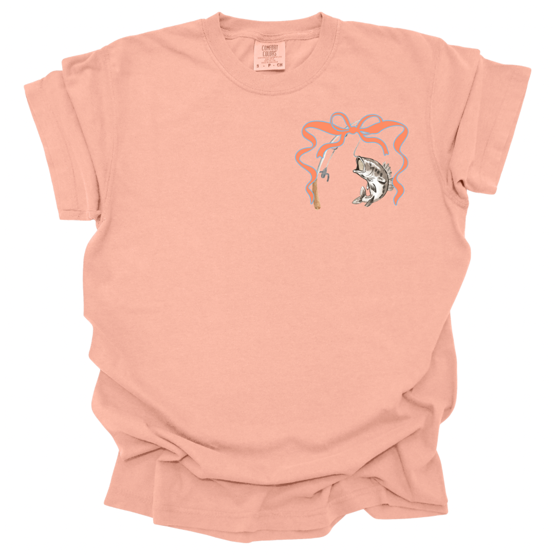 He Leads Me Psalms 23:2 Shirt - Peachy