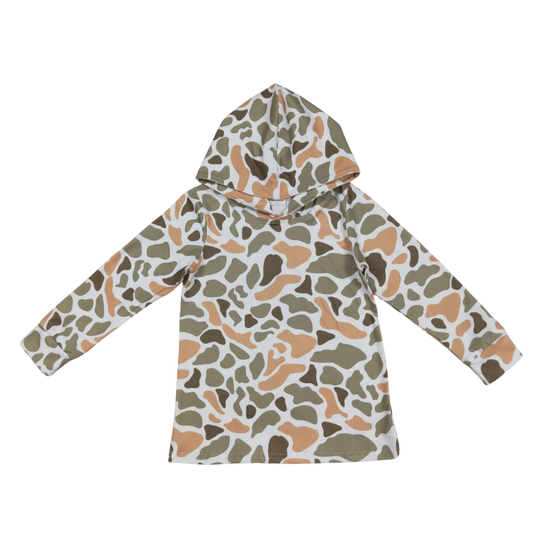 Fall Camo Hooded Pullover