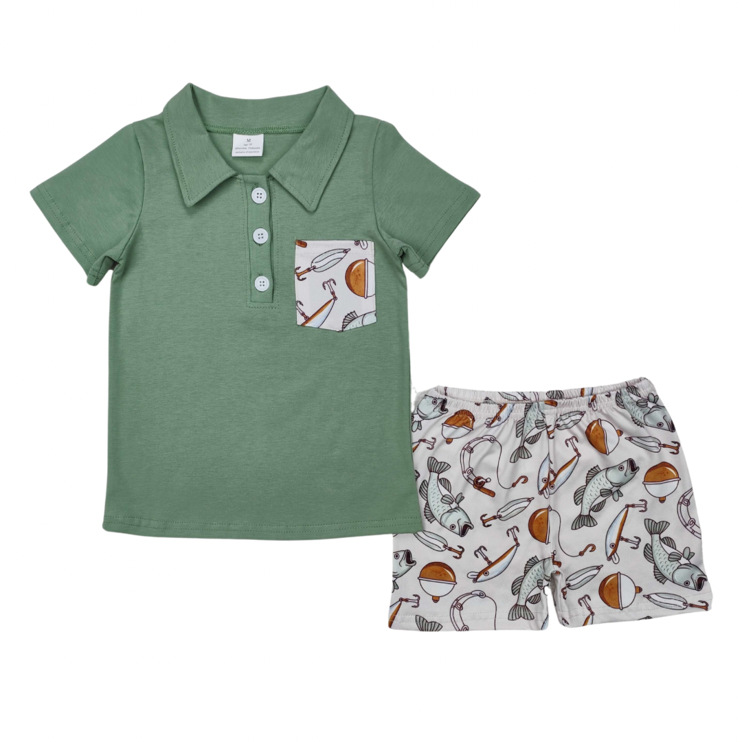 Fishing Lures Shorts Set