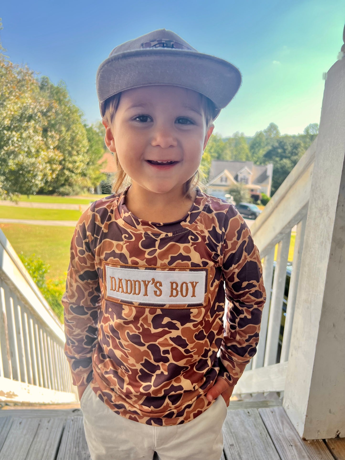 Embroidered Daddy’s Boy long Sleeve Top