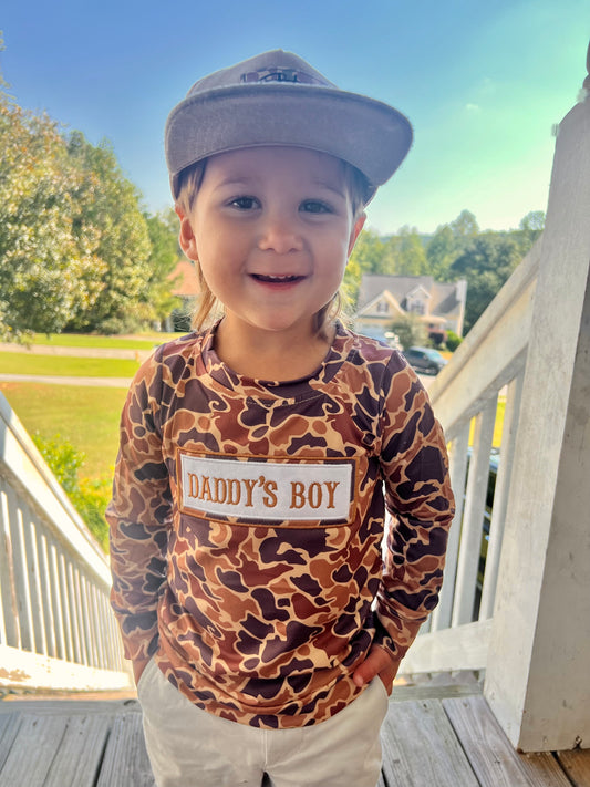 Embroidered Daddy’s Boy long Sleeve Top