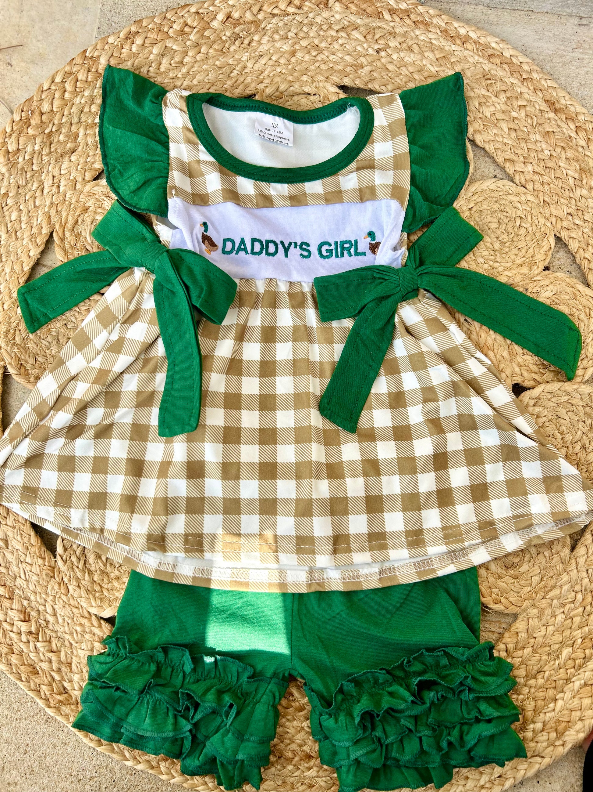 Daddy’s Girl Mallard Bow Set - Preorder