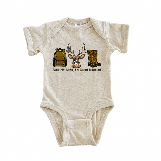 Pack My Bags Hunting Onesie