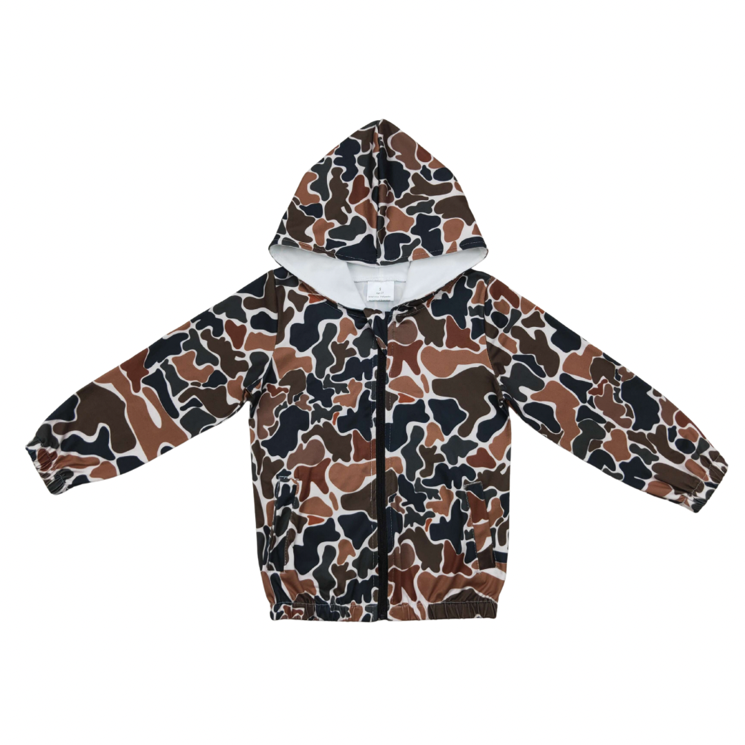 Retro Camo Hooded Jacket
