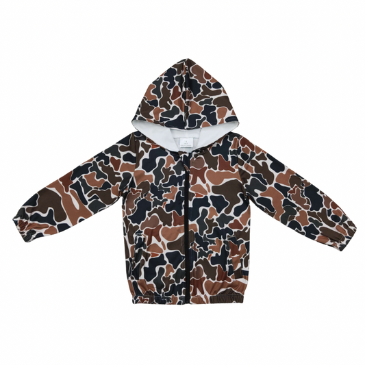 Retro Camo Hooded Jacket