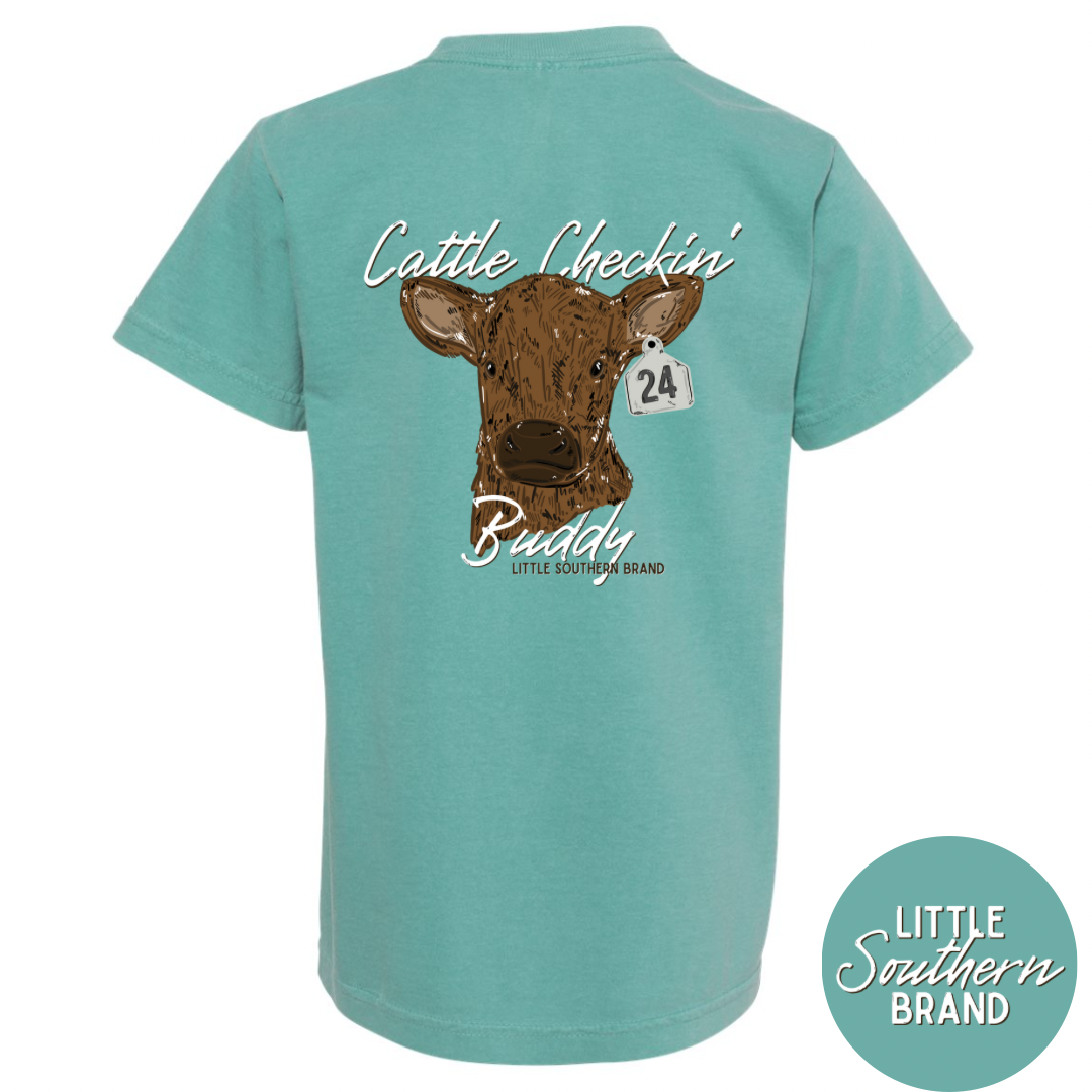 Cattle Checkin’ Buddy - Seafoam
