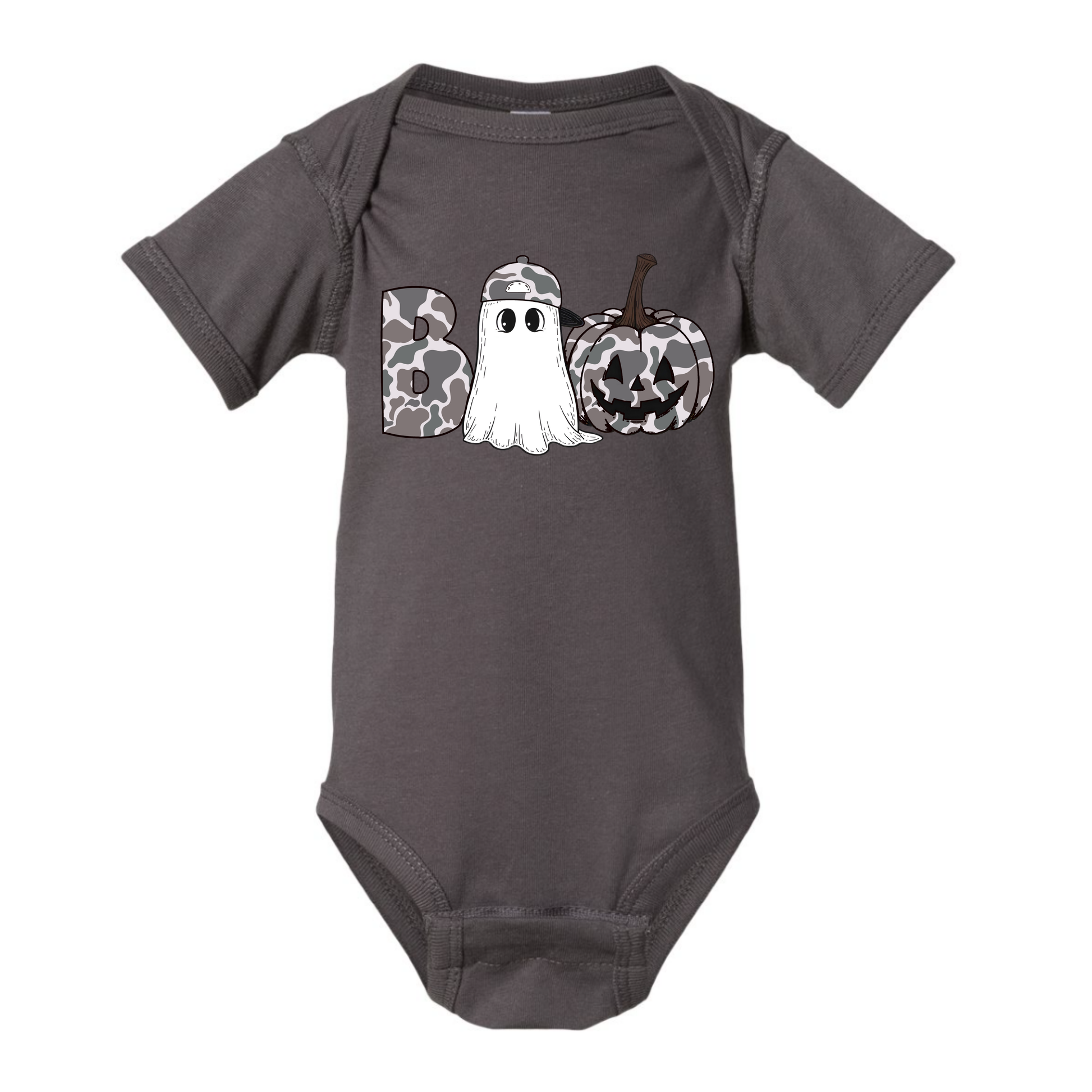 Boo Onesie - Charcoal