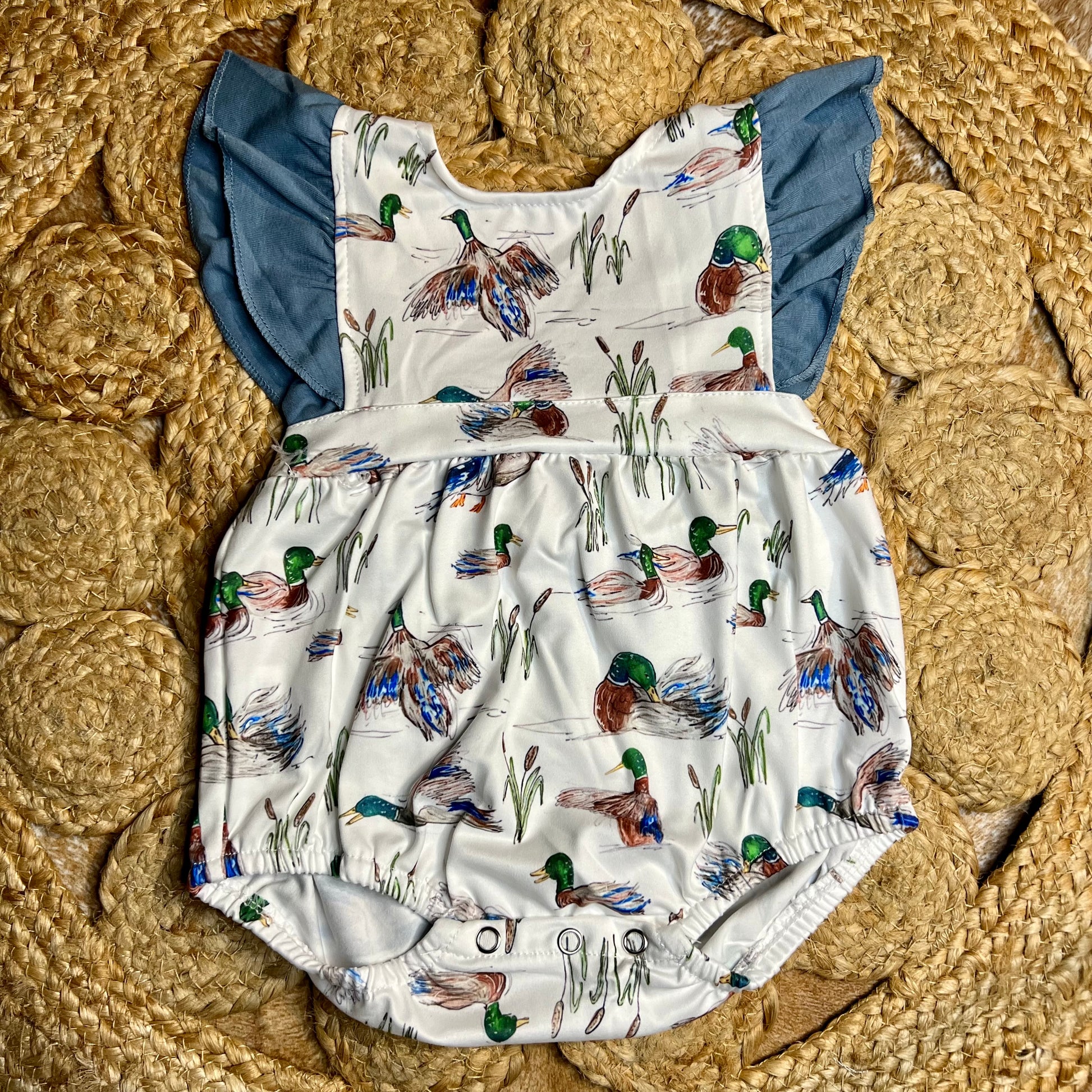 Girls Duck Romper