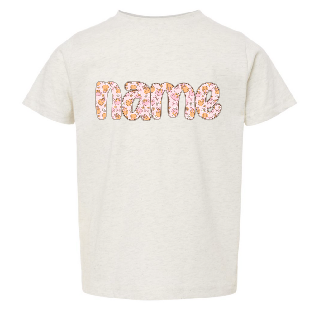 Coquette Pumpkin Name Tee - Custom