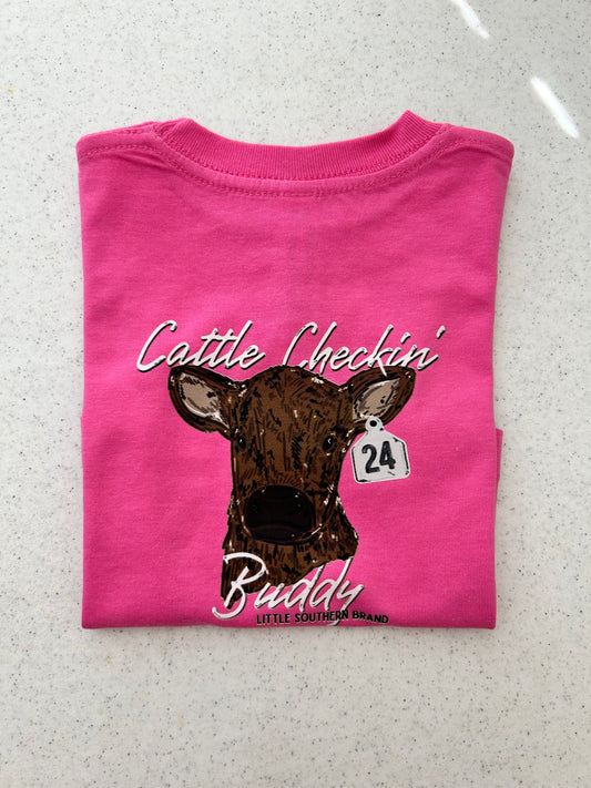 Cattle checkin’ buddy Tee - (6M)