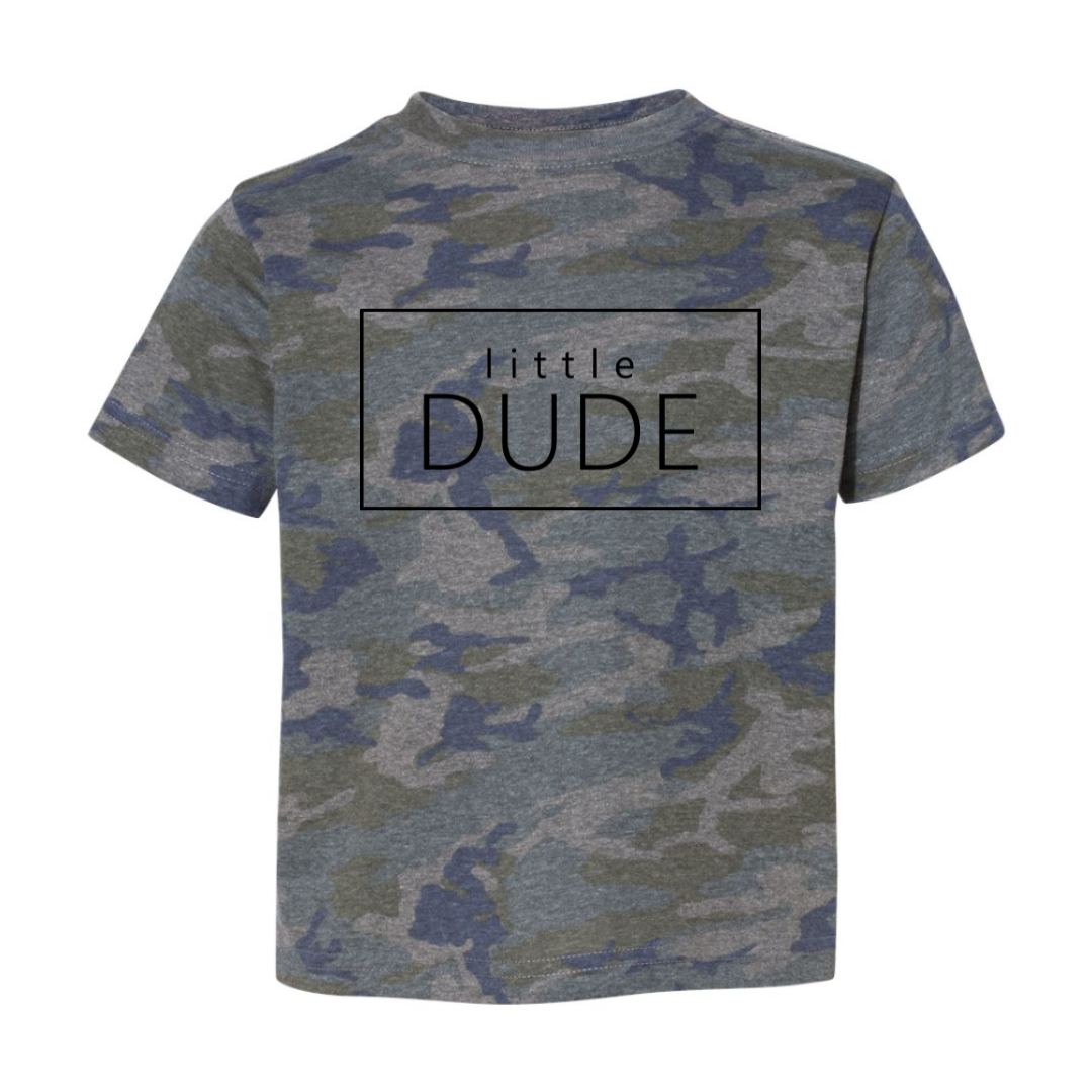 Little Dude Vintage Camo Tee