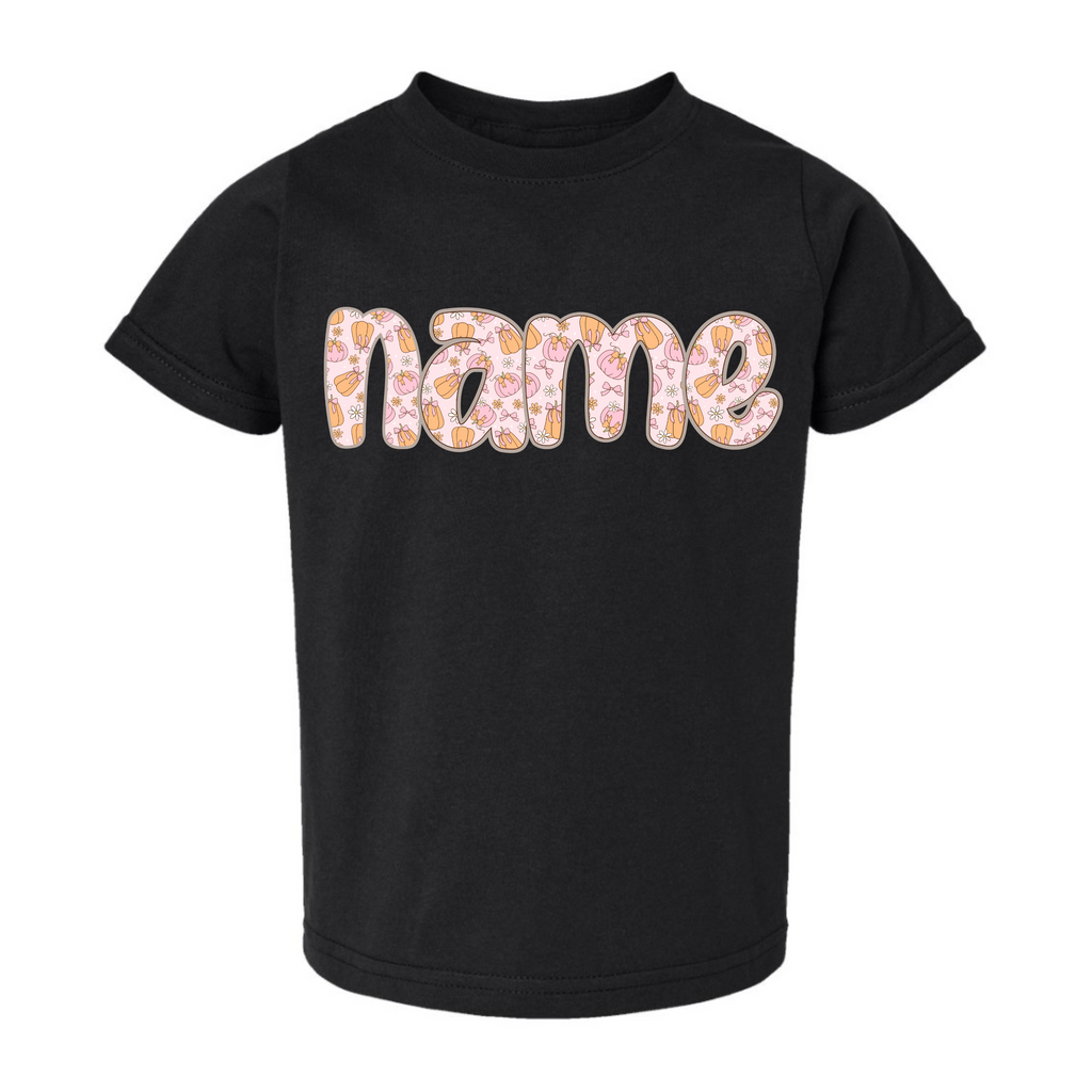 Coquette Pumpkin Name Tee - Custom