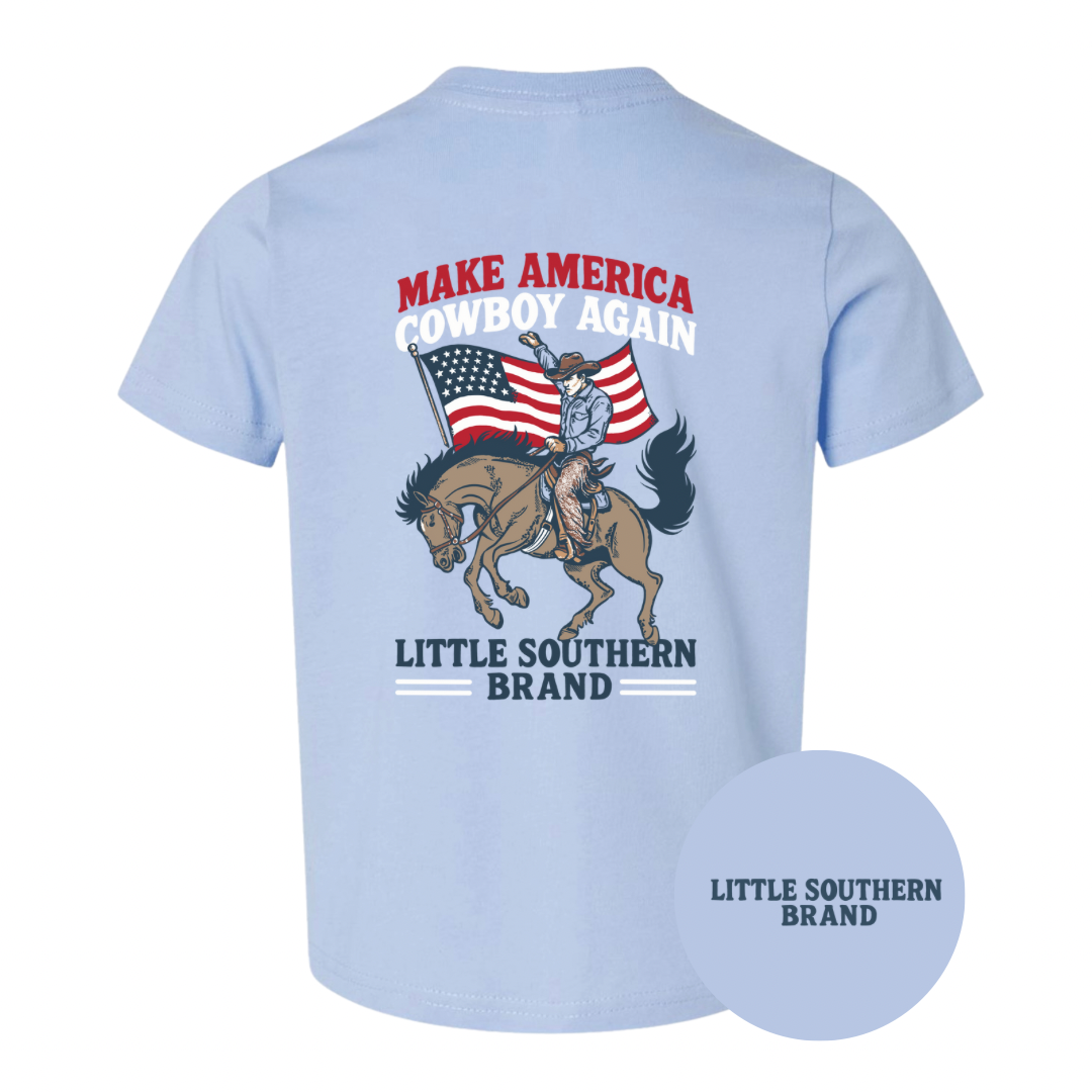 Make America Cowboy Again - Light Blue