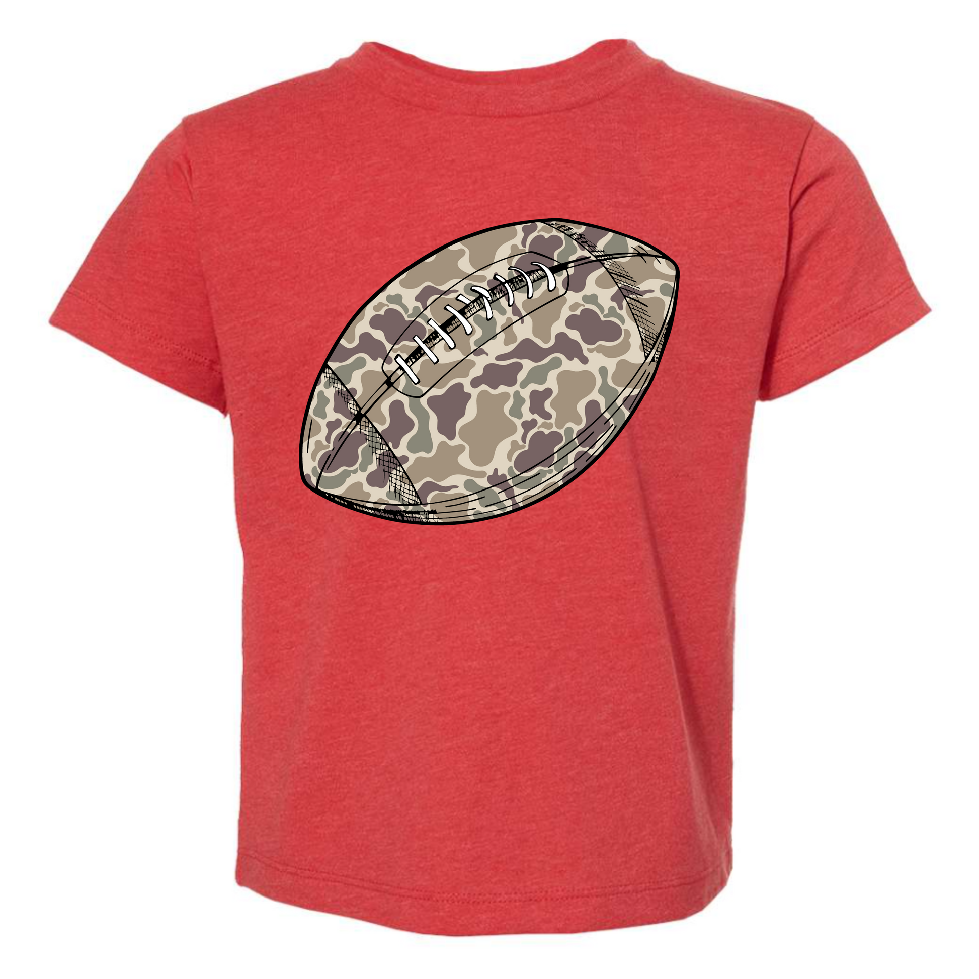 Camo Football Front Design - 2 colors