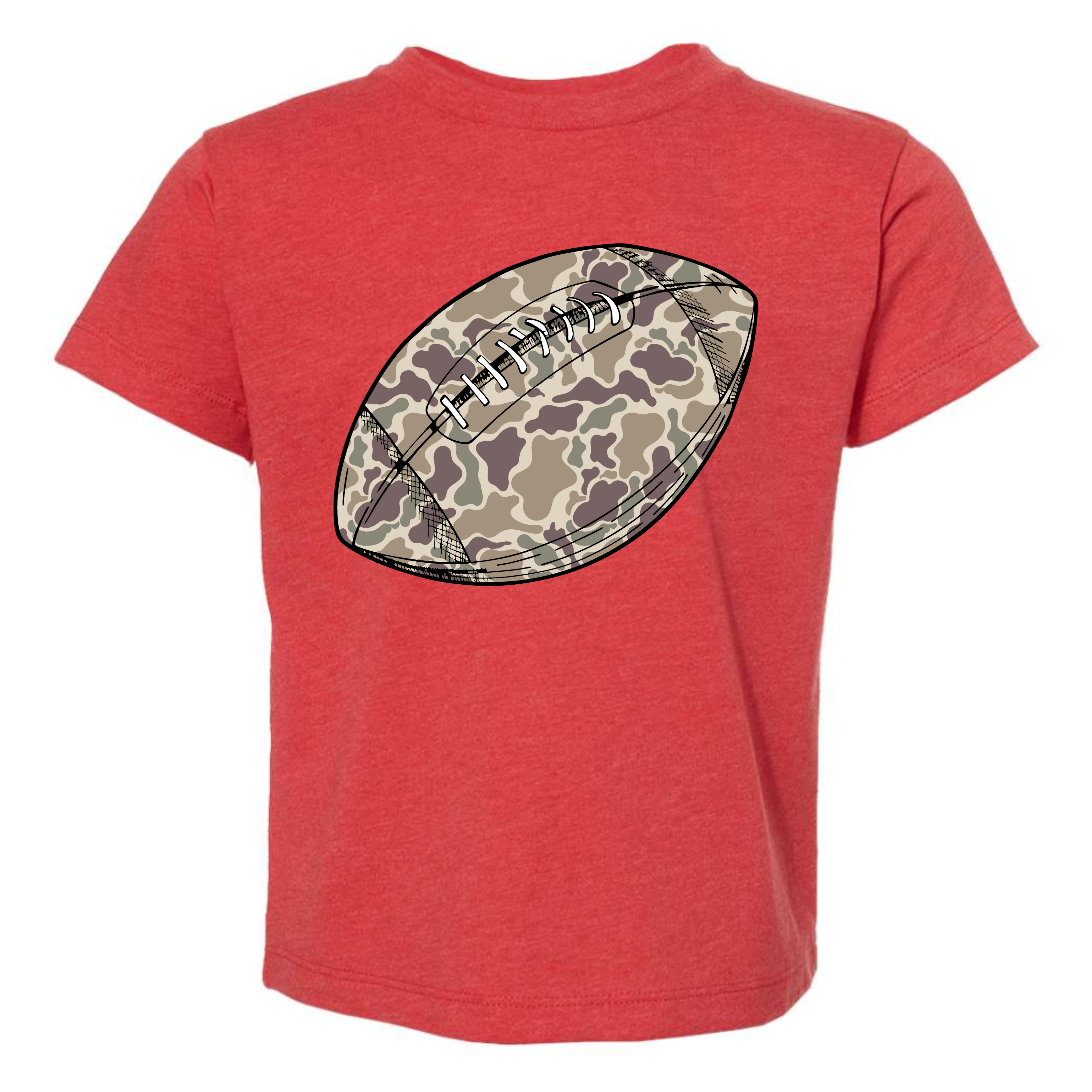 Camo Football Front Design - 2 colors
