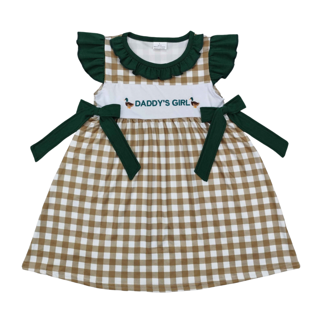 Daddy’s Girl Mallard Bow Dress - Preorder