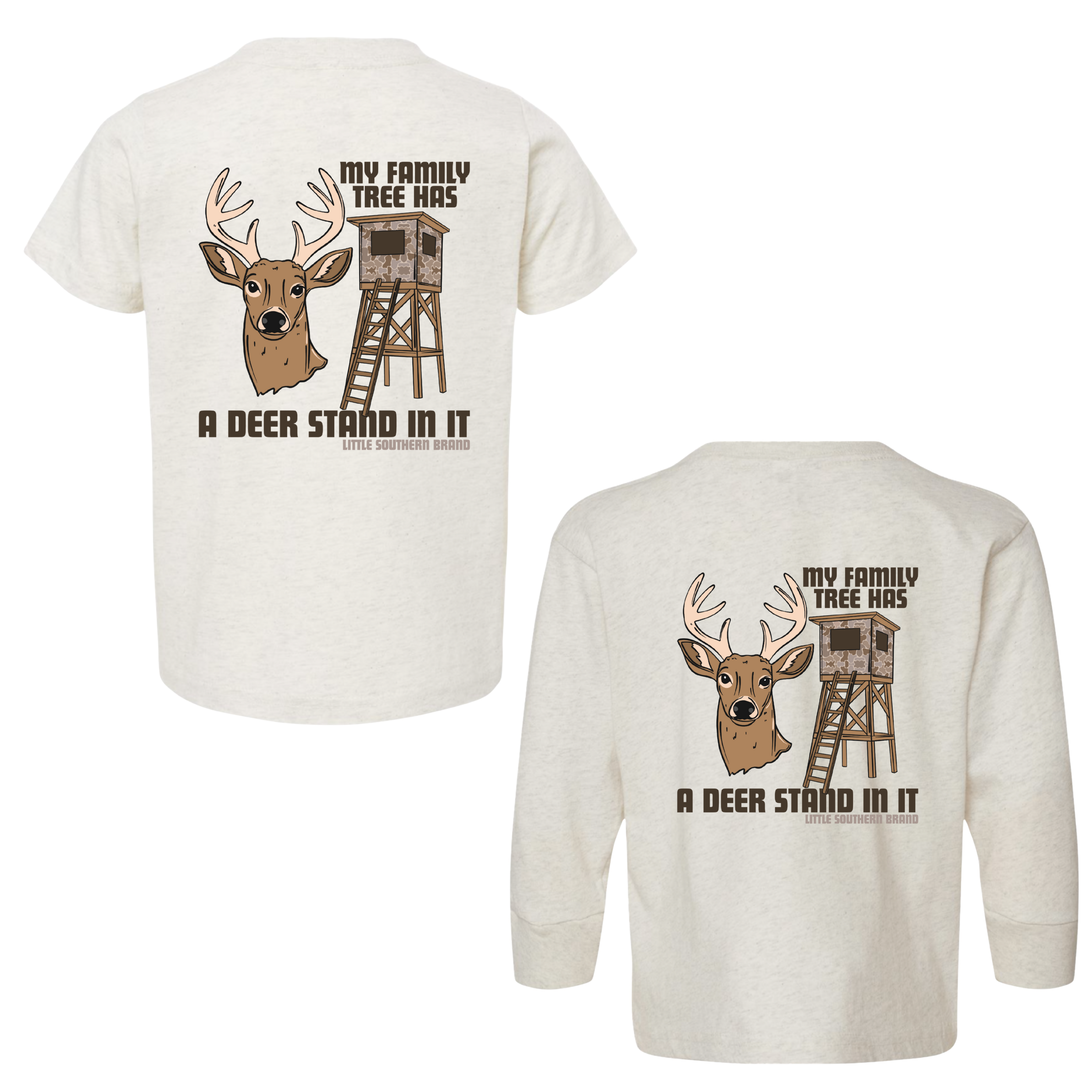 My Family Tree Has A Deer Stand In It Natural Heather T-shirt