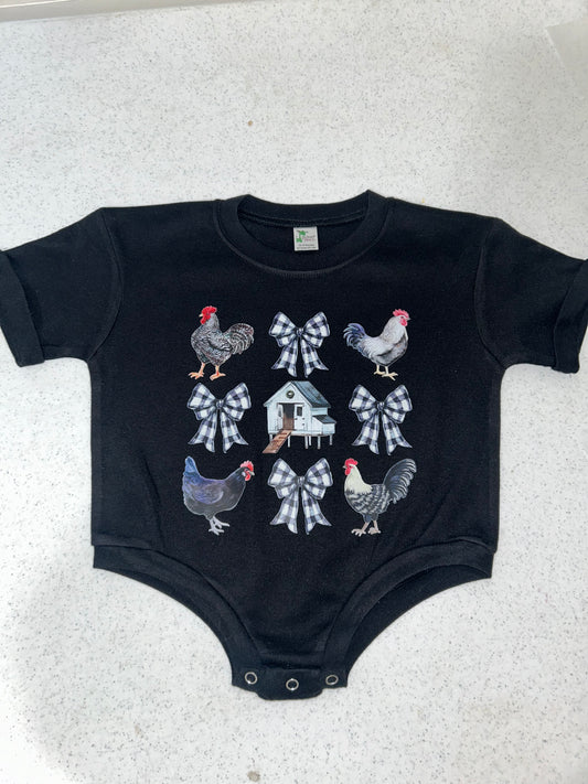 Chickens & bows bubble (12-18)