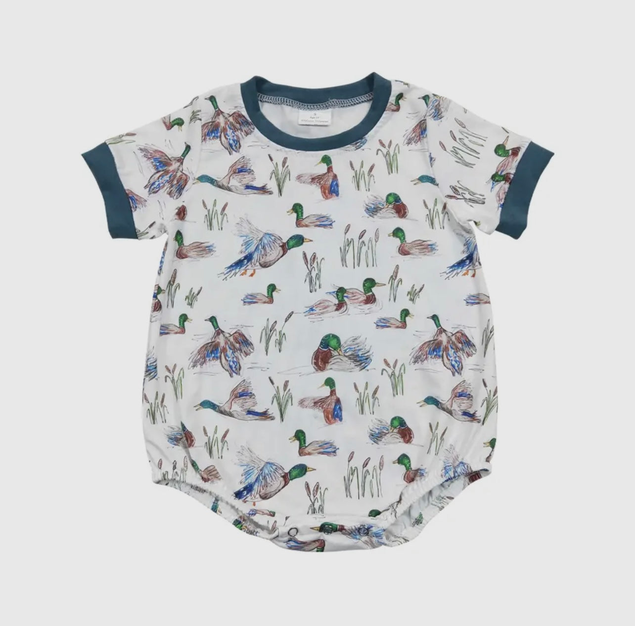 Duck short sleeve romper