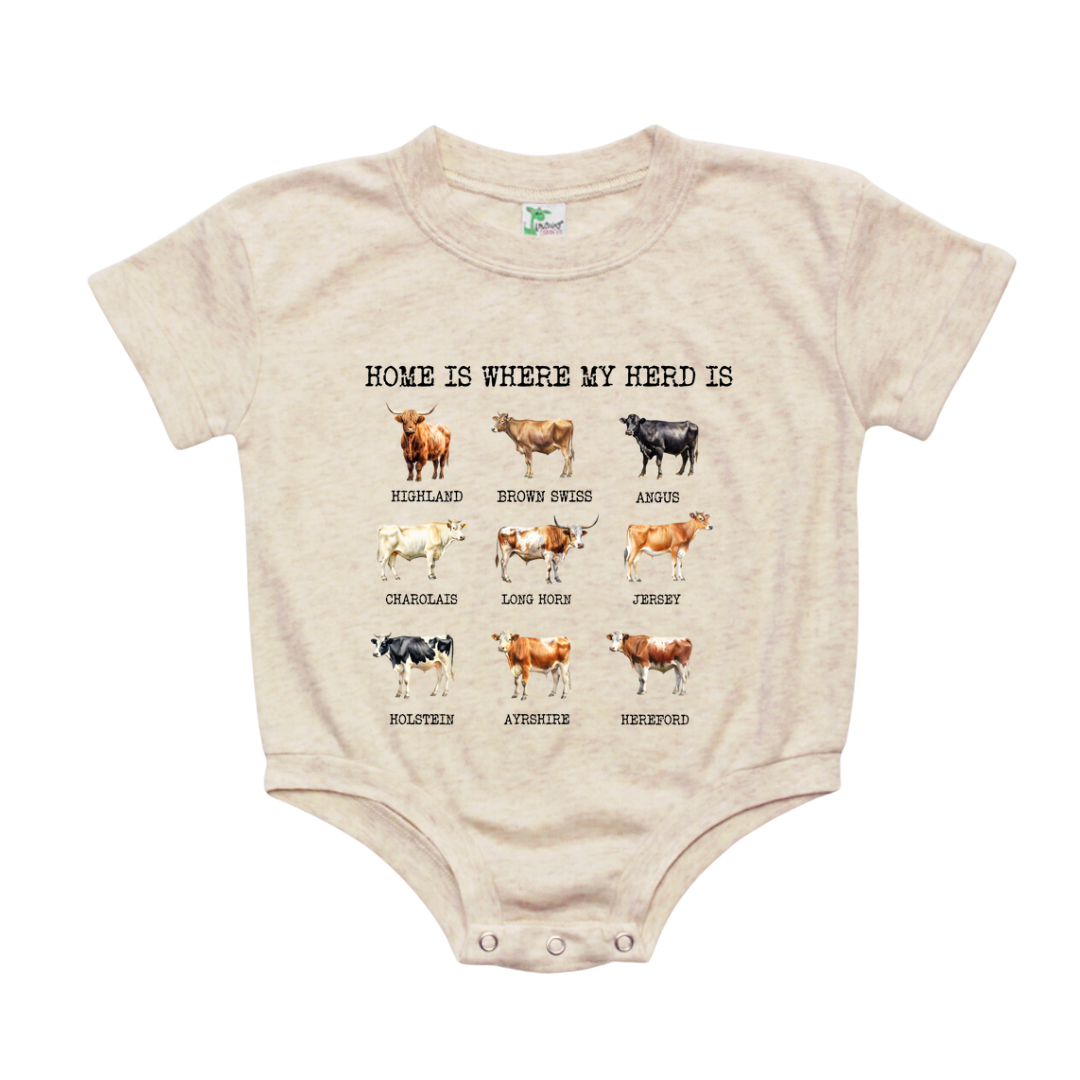 Home is Where My Herd is Bubble Romper