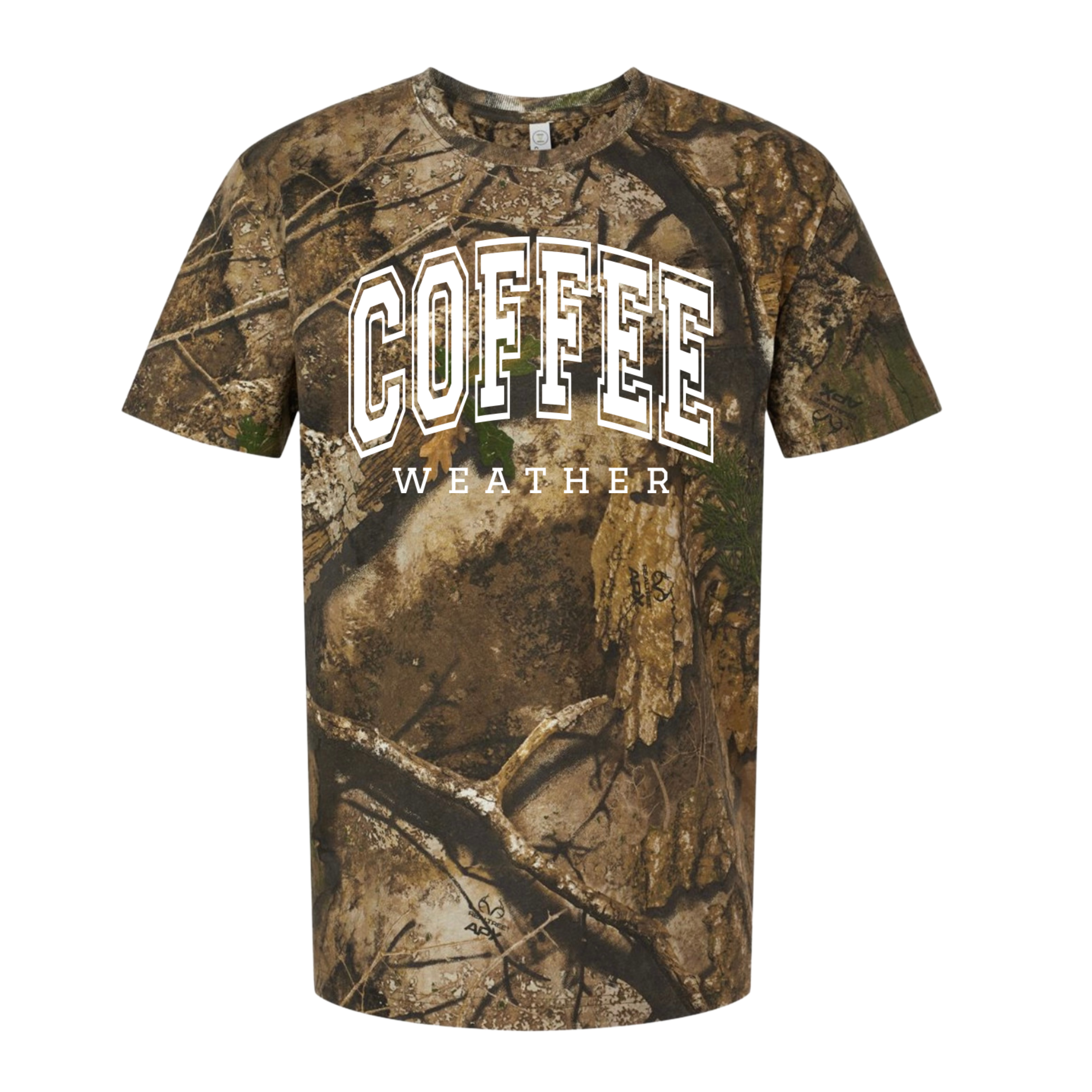 Coffee Weather Camo Graphic Tee