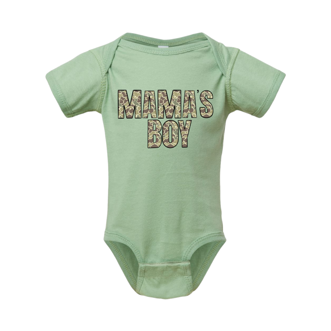 Mama's Boy Onesie - Sage